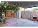 Private patio area with covered carport and wooden fence at 6337 N 49Th Ave, Glendale, AZ 85301