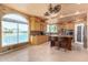 Gourmet kitchen with island, granite counters, and lake views at 21639 N 55Th Dr, Glendale, AZ 85308