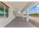 Long covered patio with view of desert landscape at 3368 W Judd Rd, San Tan Valley, AZ 85144