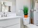 Clean bathroom with a toilet and a shower at 7577 W Darrow St, Laveen, AZ 85339