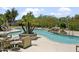 Inviting resort-style pool with waterfall feature at 15802 N 71St St # 307, Scottsdale, AZ 85254