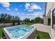 Relaxing hot tub on backyard patio with artificial turf at 5525 E Dusty Wren Dr, Cave Creek, AZ 85331