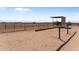 Elevated judge's stand overlooking the horse arena at 48940 W Long Rifle Rd, Aguila, AZ 85320