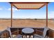 Scenic view of the arena from a covered seating area at 48940 W Long Rifle Rd, Aguila, AZ 85320