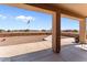 View from covered patio of the backyard at 48940 W Long Rifle Rd, Aguila, AZ 85320