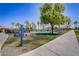 Signage for bocce ball and lawn bowling near courts at 17780 W Canto Bonito Ln, Surprise, AZ 85387