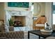 Elegant living room featuring a marble fireplace and comfortable seating at 6044 E Calle Del Paisano --, Scottsdale, AZ 85251