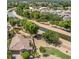 Aerial view showcasing house location by canal and lush green space at 2074 E Hulet Pl, Chandler, AZ 85225