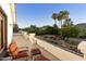 Peaceful patio with seating area and scenic mountain views at 9030 N 48Th Pl, Paradise Valley, AZ 85253