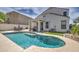 Inviting backyard with a refreshing pool and ample patio space at 3882 W Alabama Ln, San Tan Valley, AZ 85144