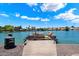 Private boat dock on a calm lake at 3406 E Wildwood Dr, Phoenix, AZ 85048