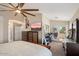 Main bedroom with access to private balcony and lots of natural light at 3406 E Wildwood Dr, Phoenix, AZ 85048