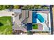 Overhead view of the house, backyard pool, and surrounding landscape at 4307 N 15Th Dr, Phoenix, AZ 85015