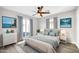 Bright bedroom with light bedding and access to backyard at 4307 N 15Th Dr, Phoenix, AZ 85015