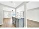 Gray kitchen island with marble countertop, offering extra prep space at 4307 N 15Th Dr, Phoenix, AZ 85015