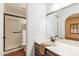 Bathroom features a vanity with a sink and a shower at 14602 N Olympic Way, Fountain Hills, AZ 85268