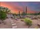 Landscaped yard with stone pathway leading to entrance at 8300 E Dixileta Dr # 253, Scottsdale, AZ 85266