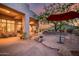 Outdoor patio with seating and sunset views at 8300 E Dixileta Dr # 253, Scottsdale, AZ 85266