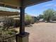 View of backyard from covered porch at 1522 W Fillmore St, Phoenix, AZ 85007