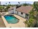 Backyard oasis with pool and spa at 2320 E Shangri La Rd, Phoenix, AZ 85028