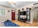 Living room with fireplace and built-in entertainment center at 1360 W 15Th St, Tempe, AZ 85281