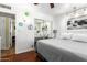 Bright bedroom with a king-size bed and mirrored closet at 1360 W 15Th St, Tempe, AZ 85281