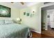 Bedroom with a full-size bed and access to bathroom at 1360 W 15Th St, Tempe, AZ 85281