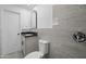 Clean bathroom featuring a toilet, sink, and shower at 632 N 72Nd Pl, Scottsdale, AZ 85257