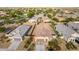 Aerial view of houses in a community, showcasing backyard and neighborhood at 285 S Espada Trl, Casa Grande, AZ 85194