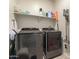 Laundry room with washer, dryer and storage shelves at 285 S Espada Trl, Casa Grande, AZ 85194