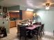 Bright kitchen with ample cabinetry and a breakfast nook at 605 N Lesueur Cir, Mesa, AZ 85203