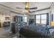 Modern bedroom with large windows and city views at 535 W Thomas Rd # 503, Phoenix, AZ 85013