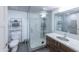 Modern bathroom with glass shower and updated vanity at 535 W Thomas Rd # 503, Phoenix, AZ 85013