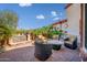 Patio furniture with a view of a water feature and mountains at 9233 S Krista E Dr, Goodyear, AZ 85338