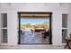 Spacious patio with pool and mountain views at 9233 S Krista E Dr, Goodyear, AZ 85338