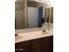 Bathroom with double sinks, shower, and plenty of counter space at 15667 N 29Th St, Phoenix, AZ 85032