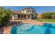 Stunning pool with spacious patio, perfect for outdoor entertaining at 3701 E Canyon Way, Chandler, AZ 85249