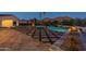 Luxury pool and spa with fire pit and mountain views at 4723 E Desert Park Pl, Paradise Valley, AZ 85253