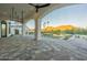 Covered patio offering stunning mountain and pool views at 4723 E Desert Park Pl, Paradise Valley, AZ 85253