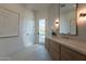 Spa-like bathroom with a view and modern finishes at 4723 E Desert Park Pl, Paradise Valley, AZ 85253