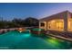 Stunning pool and spa with a fire feature and mountain backdrop at 4723 E Desert Park Pl, Paradise Valley, AZ 85253