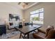 Bright office with large window and mountain views at 4723 E Desert Park Pl, Paradise Valley, AZ 85253