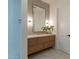 Modern bathroom with a floating vanity and marble tile at 4723 E Desert Park Pl, Paradise Valley, AZ 85253