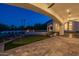 Covered patio features a putting green and stunning mountain views at 4723 E Desert Park Pl, Paradise Valley, AZ 85253