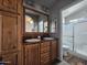 Double vanity bathroom with a separate shower and toilet at 650 N Hawes Rd # 3809, Mesa, AZ 85207