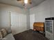 Bedroom with a desk and double door closet at 650 N Hawes Rd # 3809, Mesa, AZ 85207