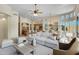 Open concept living room and kitchen area at 8874 E Flathorn Dr, Scottsdale, AZ 85255