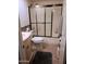 Clean bathroom with tub and shower combination at 3031 N Civic Center Plz # 230, Scottsdale, AZ 85251