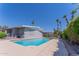 Relaxing pool area with lush greenery at 619 S Essex Ln, Mesa, AZ 85208