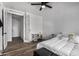 Bright bedroom with a comfortable bed and built-in closet at 3130 S Valle Verde Cir, Mesa, AZ 85212